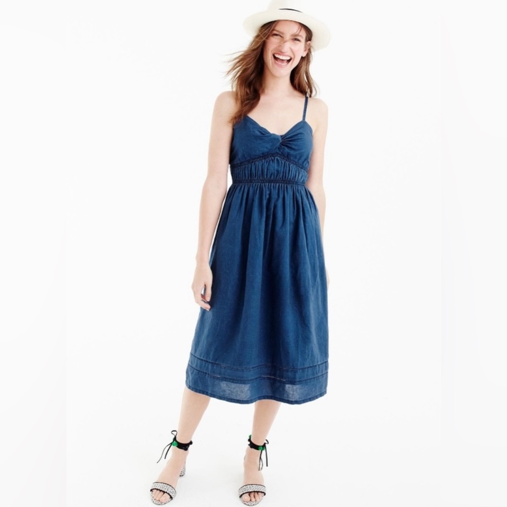 J. Crew Twist Front Smock Dress
